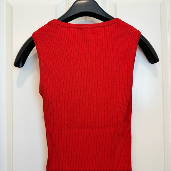 NWOT Max Mara Studio Label-cut Ribbed Knit Top Size: Medium US4/6 Summer/ Fall - Picture 12 of 12